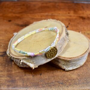 Bracelet cordon Liberty Betsy Soleil avec medaillon