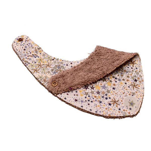 Craquez pour notre bavoir bandana en tissu Liberty, accessoire indispensable pour vos enfants, qui les accompagnera jusqu'à leurs premiers repas