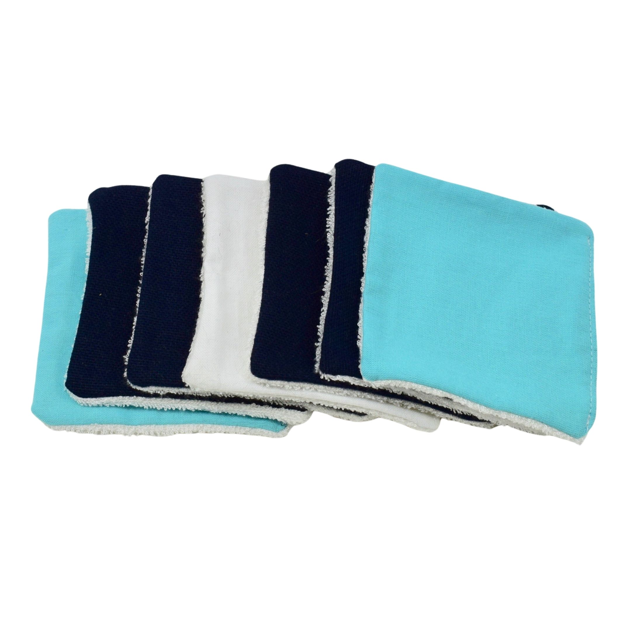 Lingettes 8x8cm en éponge de bambou uni - Image 5