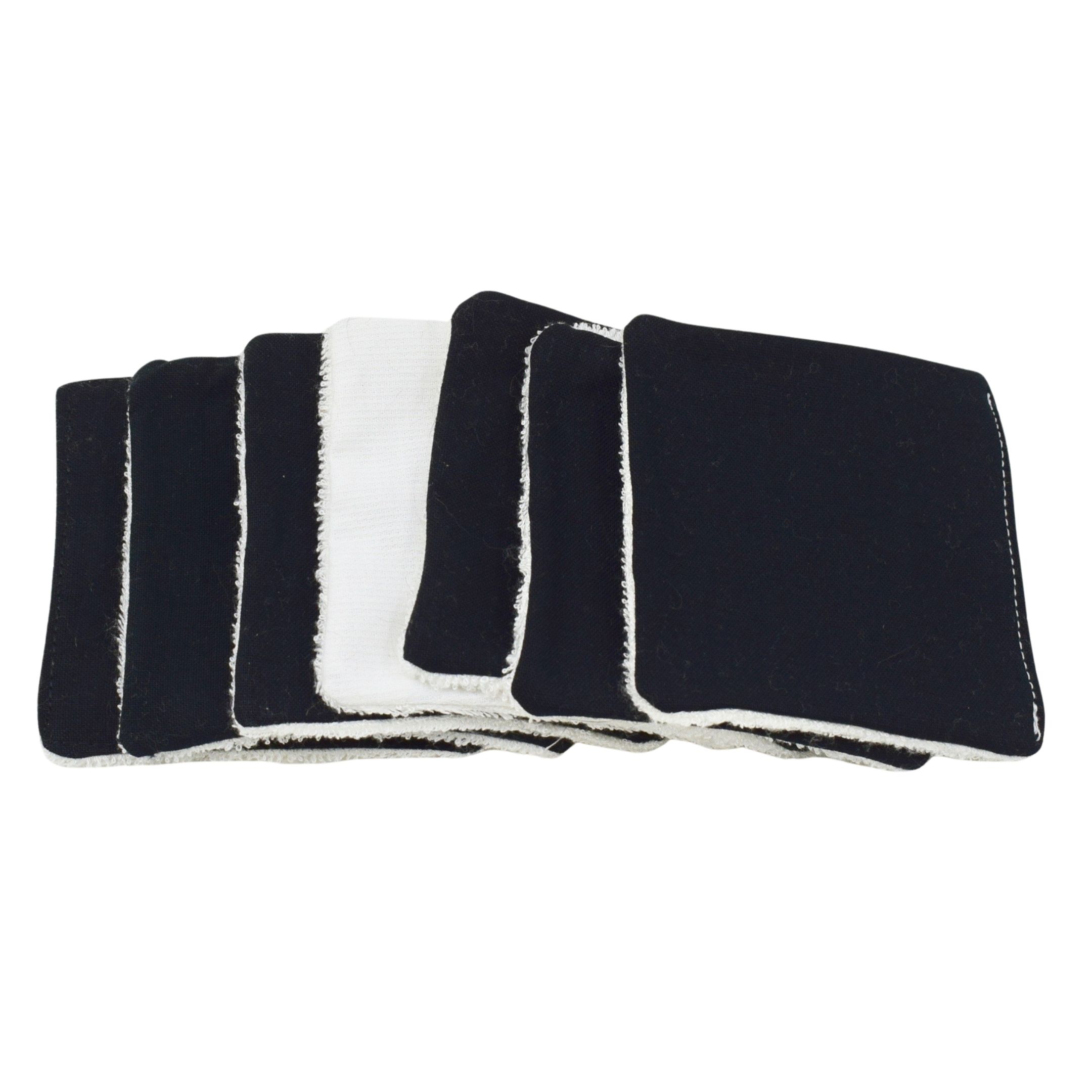 Lingettes 8x8cm en éponge de bambou uni - Image 6