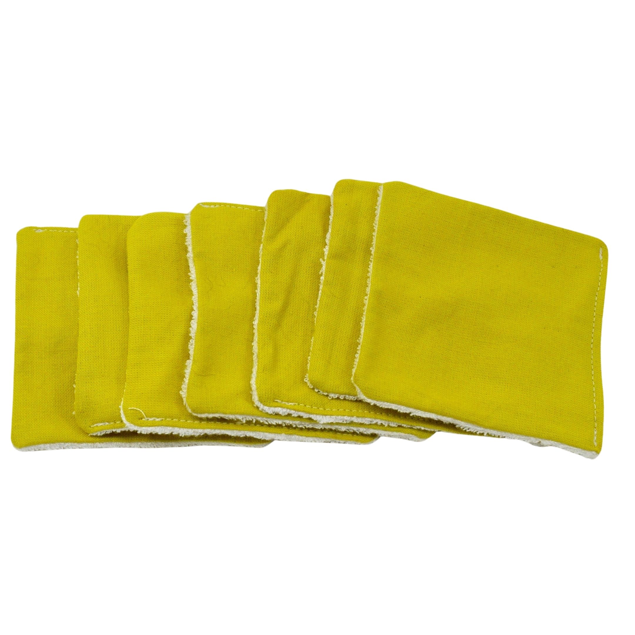 Lingettes 8x8cm en éponge de bambou uni - Image 7