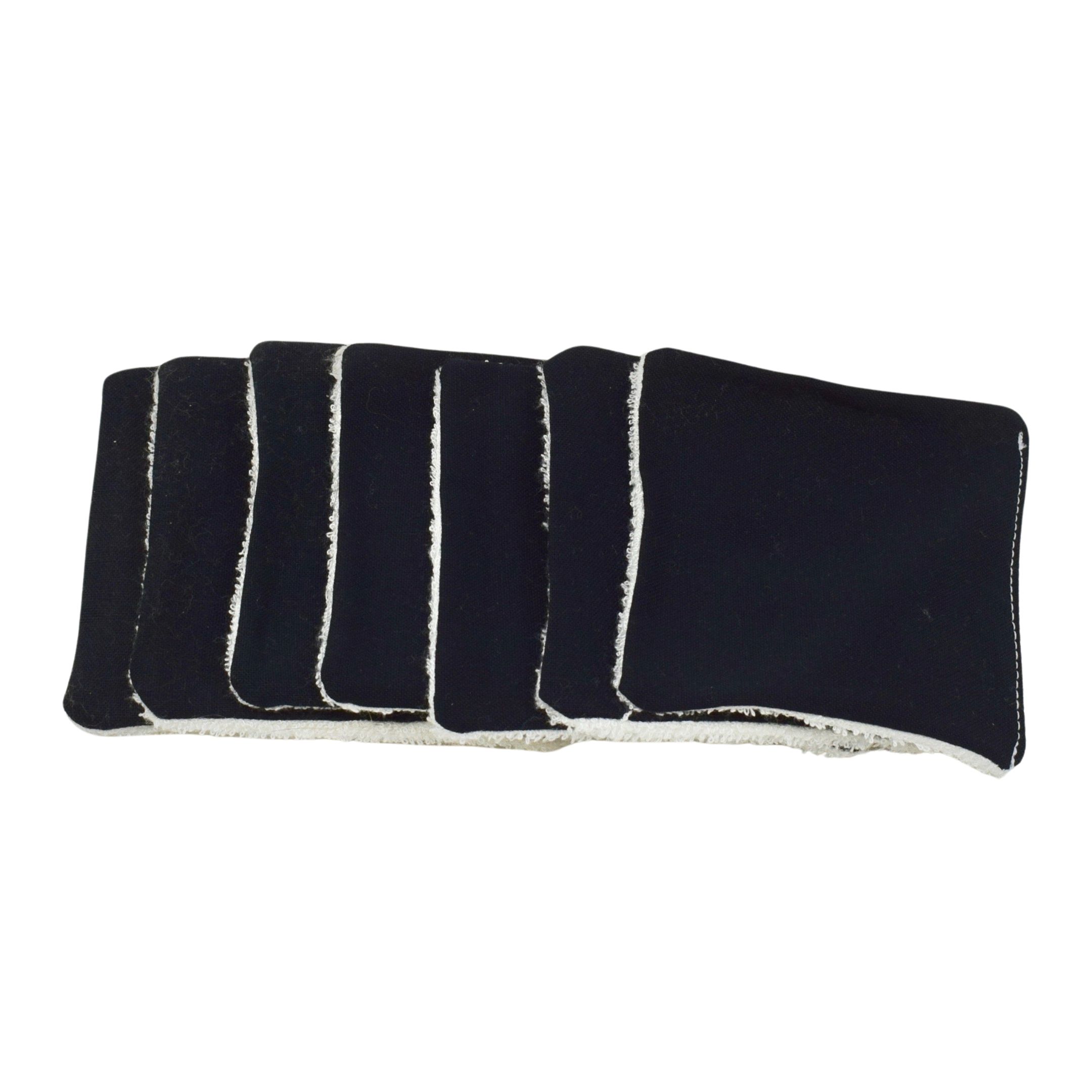 Lingettes 8x8cm en éponge de bambou uni - Image 9