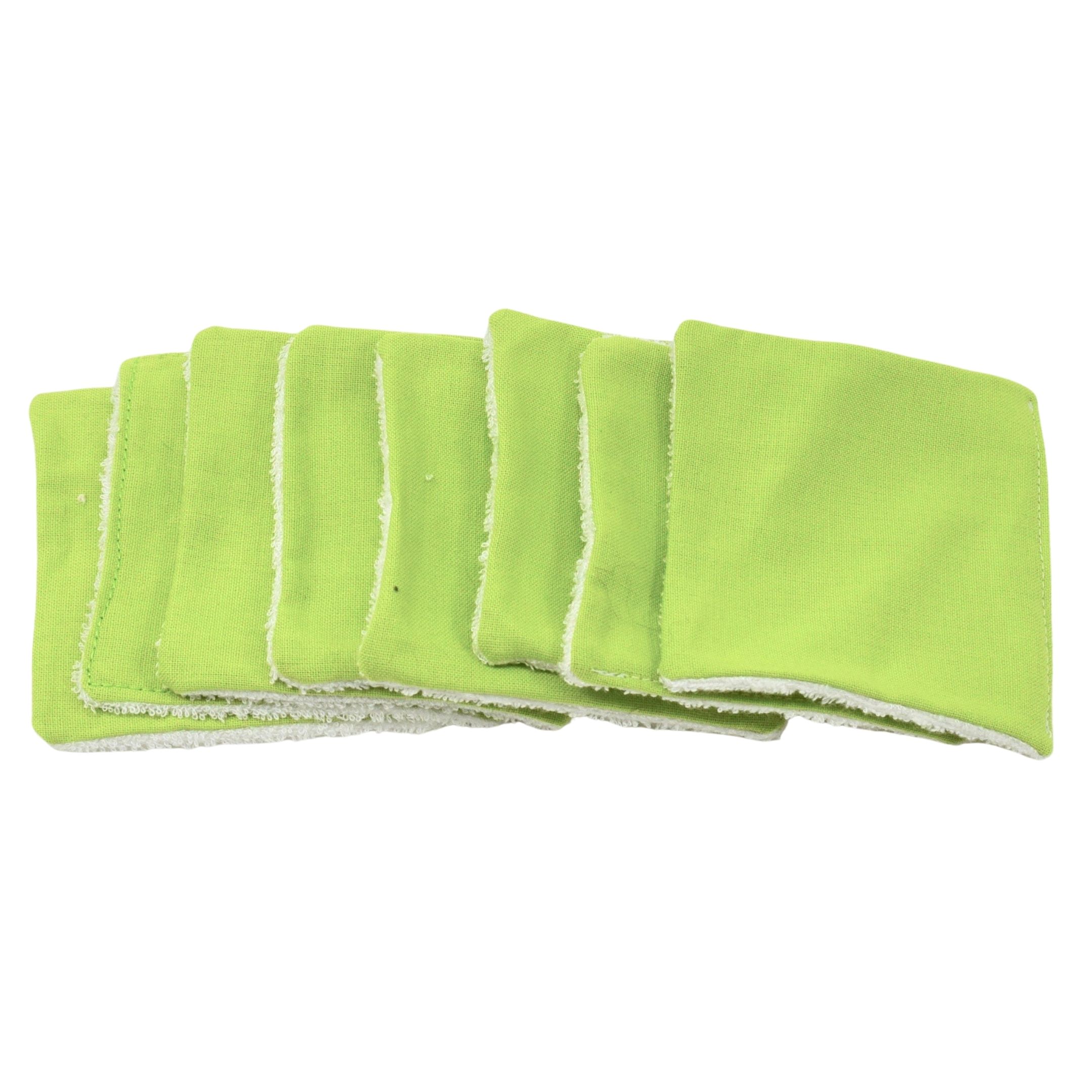 Lingettes 8x8cm en éponge de bambou uni - Image 10